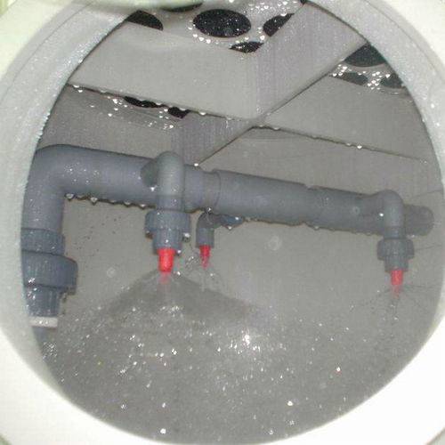 東莞銳林環(huán)保提供1萬(wàn)風(fēng)量pp噴淋塔,升級(jí)食品廠廢氣處理設(shè)備